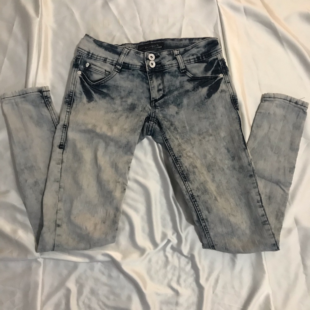 Bleached jeans